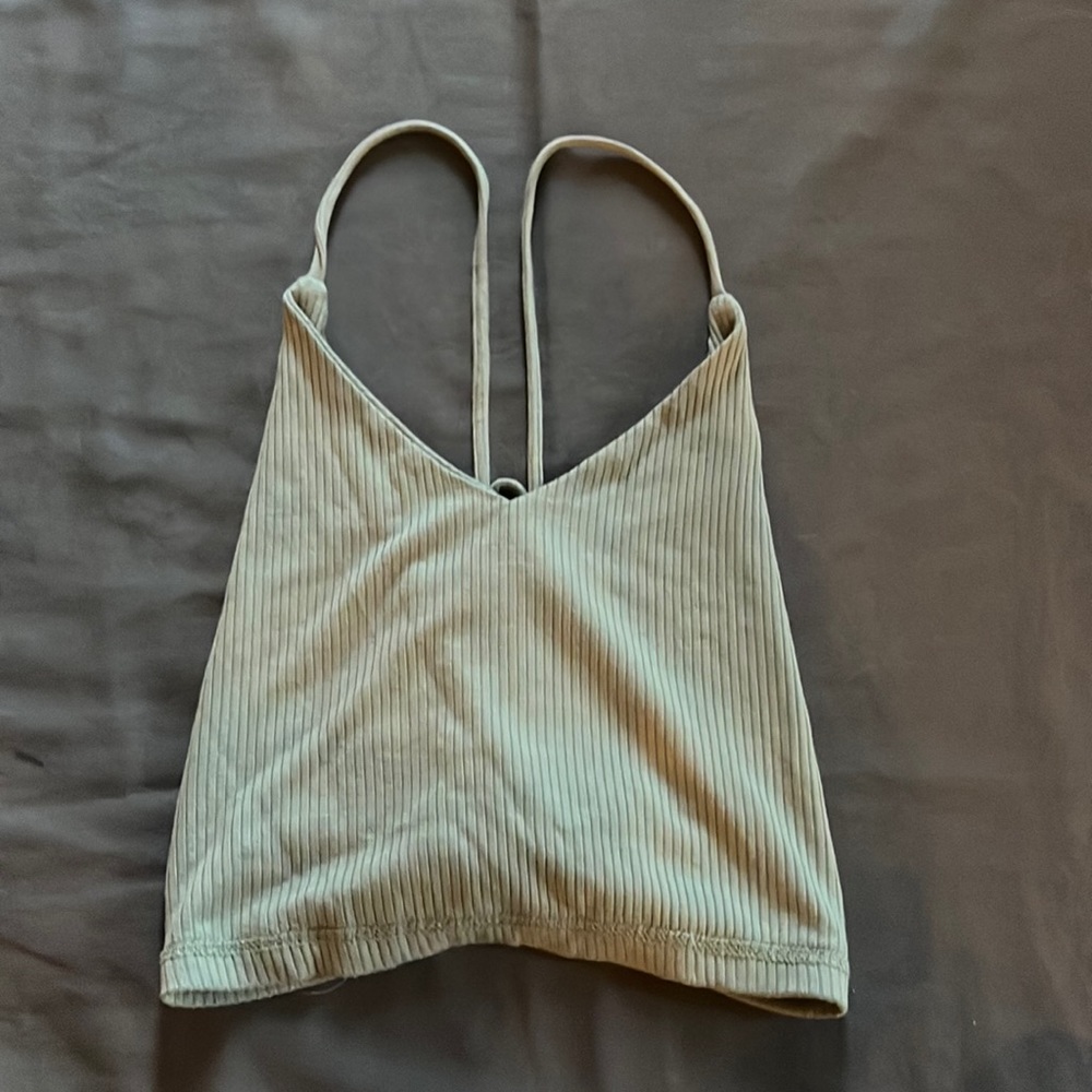 Rue21 green tied cropped tank